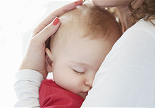 woman with baby